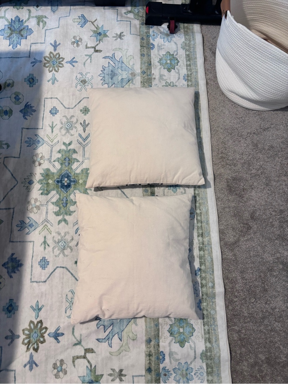 Striped Linen Textured Throw Pillow Covers 18x18 Inch Set of 2 - Picture 10 of 10